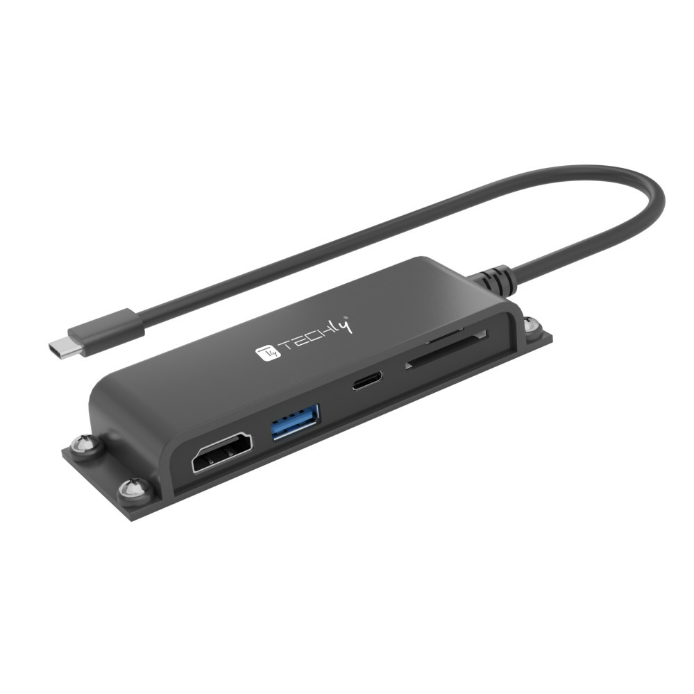 Techly IADAP-USBC-935 laptop dock/port replicator Wired USB 3.2 Gen 1 (3.1 Gen 1) Type-C Black – image 5
