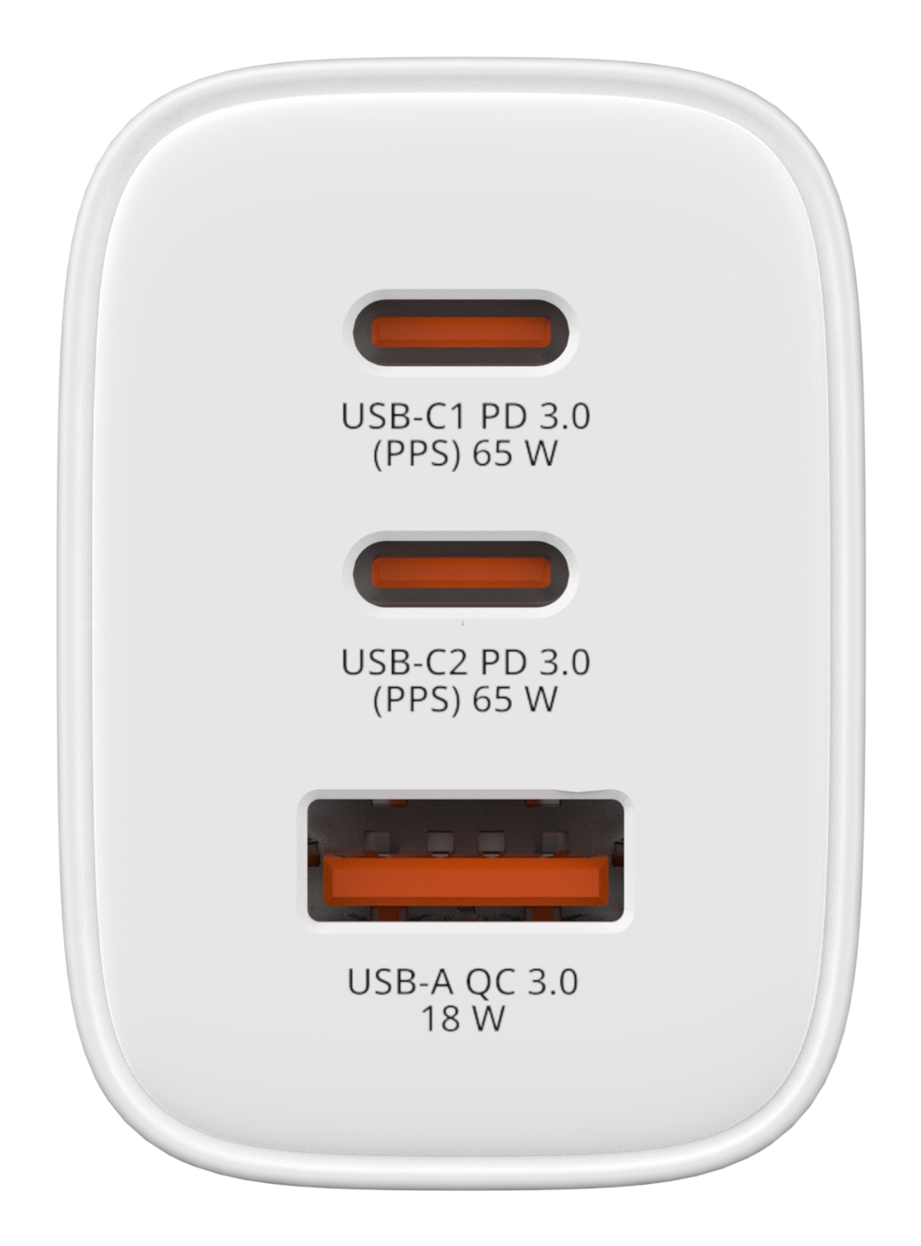 Verbatim GaN III Essentials Charger 3 Port 65W USB-A/C white
