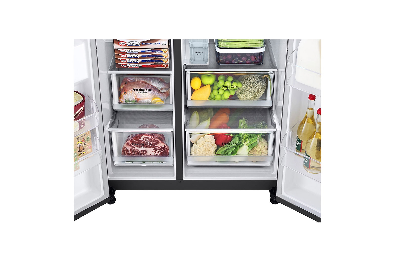 LG GSLV71MCTE side-by-side refrigerator Freestanding – image 6
