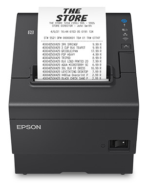 Epson TM-T88VII (152): USB, Ethernet, Fixed Interface, PS, Black – image 2