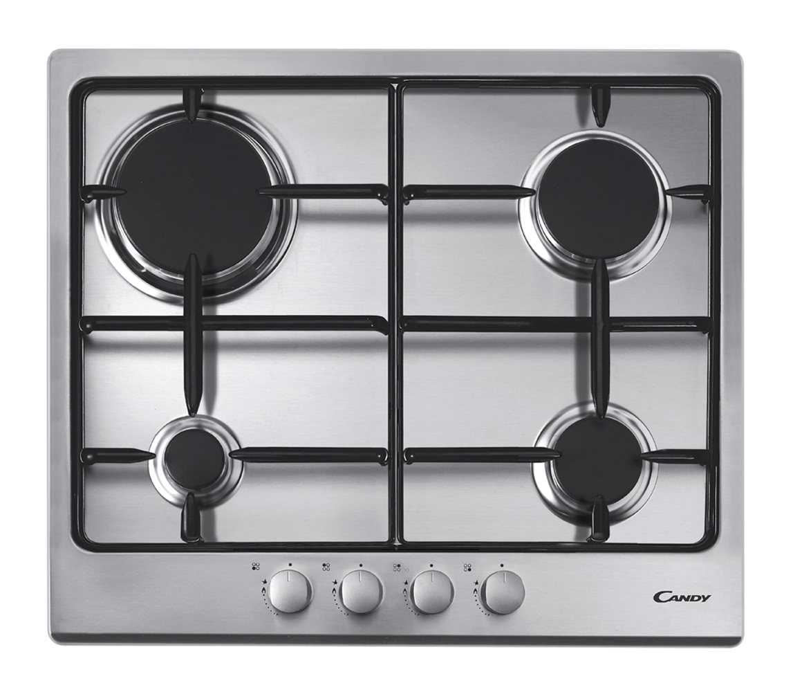 Candy CPG64SXD hob Stainless steel Built-in Gas 4 zone(s) – image 1