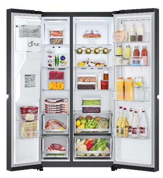 LG GSJV80MCLF side-by-side refrigerator Freestanding – image 2