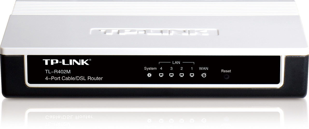 TP-Link TL-R402M wired router Fast Ethernet Black, Silver
