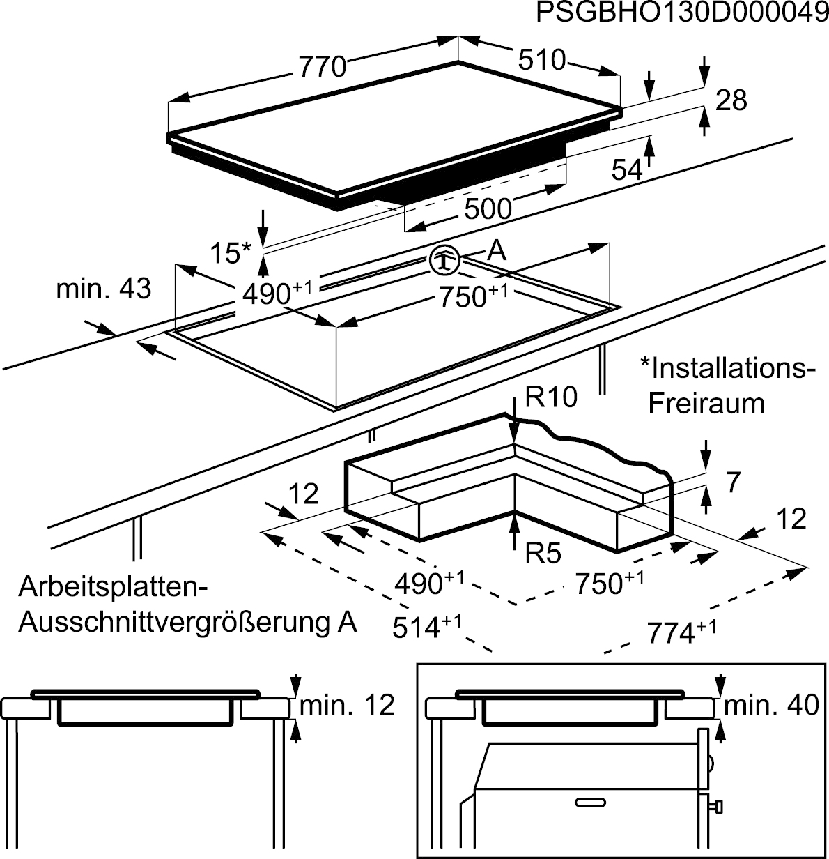 AEG HK854400IS Silver Built-in Zone induction hob 4 zone(s) – image 4