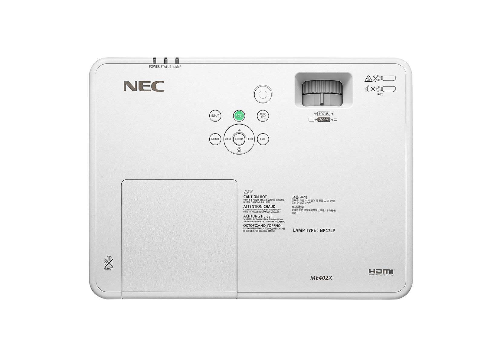 NEC ME402X Standard throw projector 4000 ANSI lumens 3LCD XGA (1024x768) White – image 8