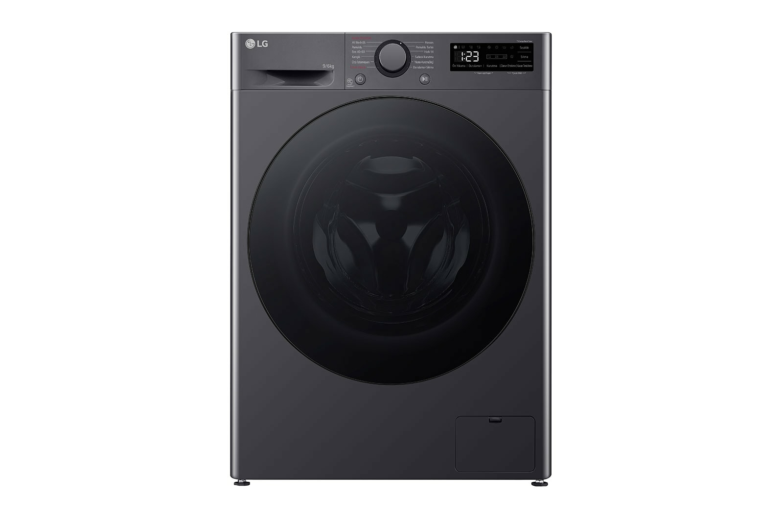 LG F4Y5VRPYJ washer dryer Freestanding Front-load Silver – image 1