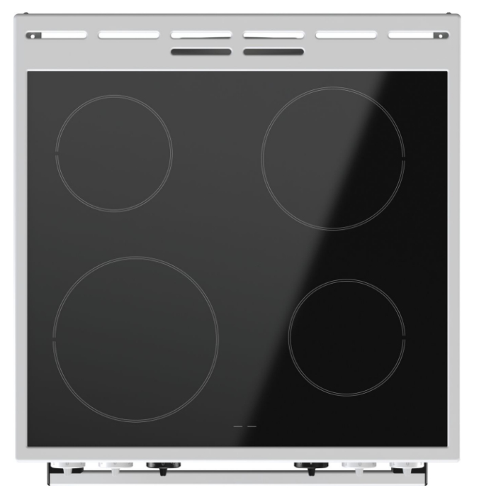 Gorenje EC6341WD Range cooker Electric Ceramic hob Black, White – image 2