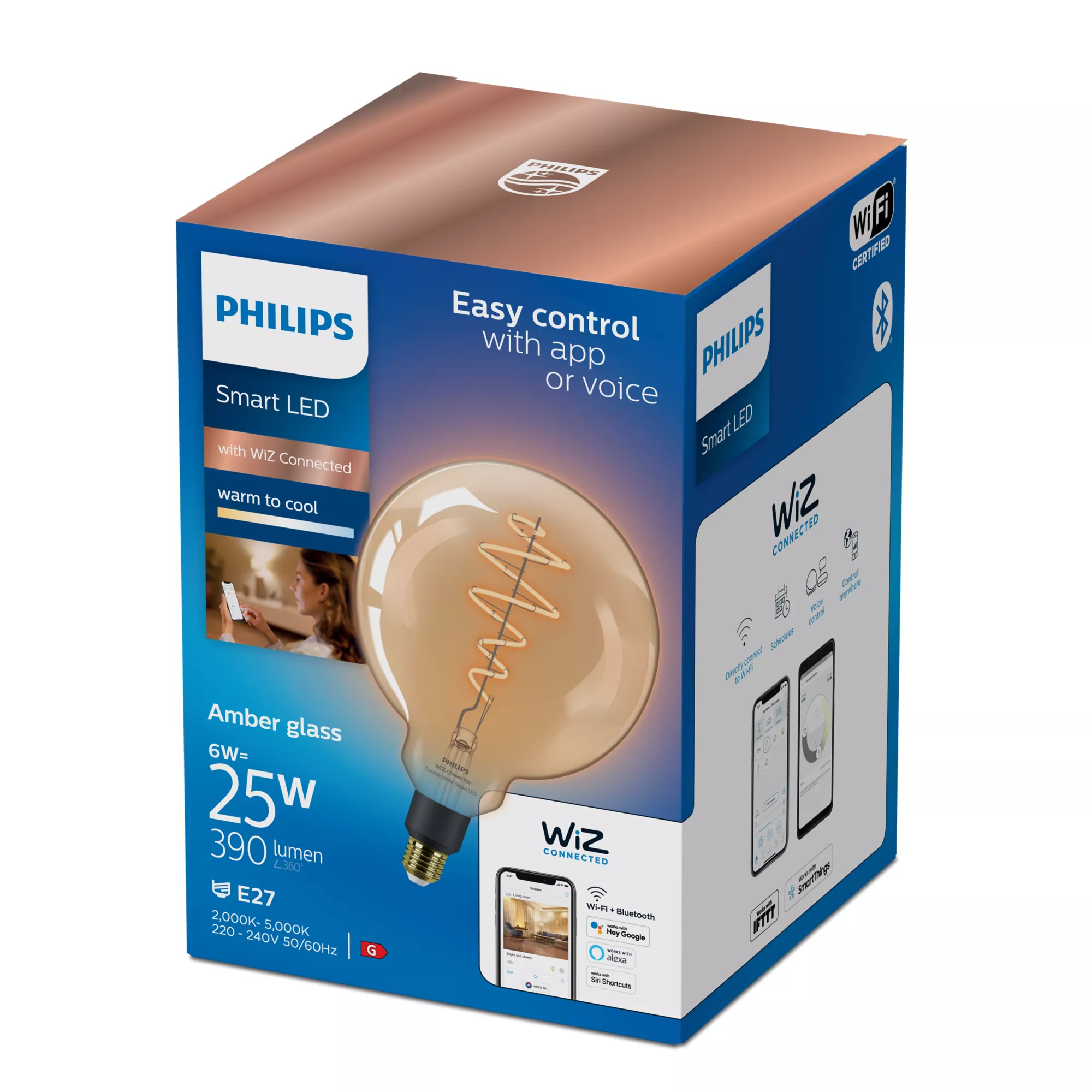 Philips by Signify Philips Filament Globe amber – image 2
