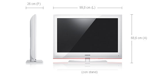 Samsung LE40B541P7W Full HD Red, White – image 2