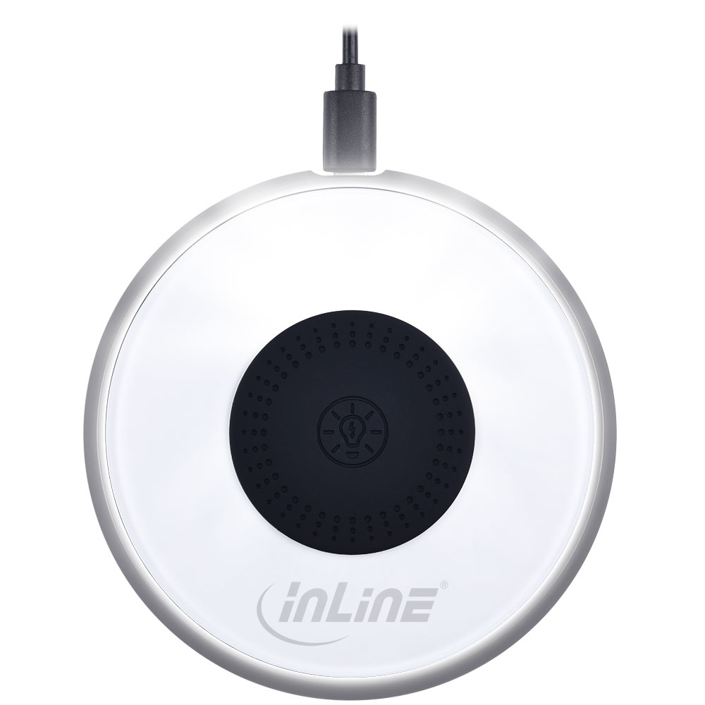 InLine 33393V mobile device charger Universal Black, White USB Wireless charging Indoor – image 3