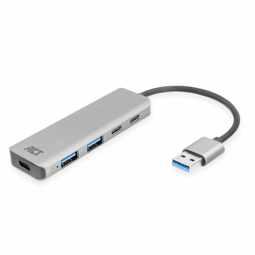 ACT USB-A hub 3.0, 2x USB-A, 2x USB-C – image 1