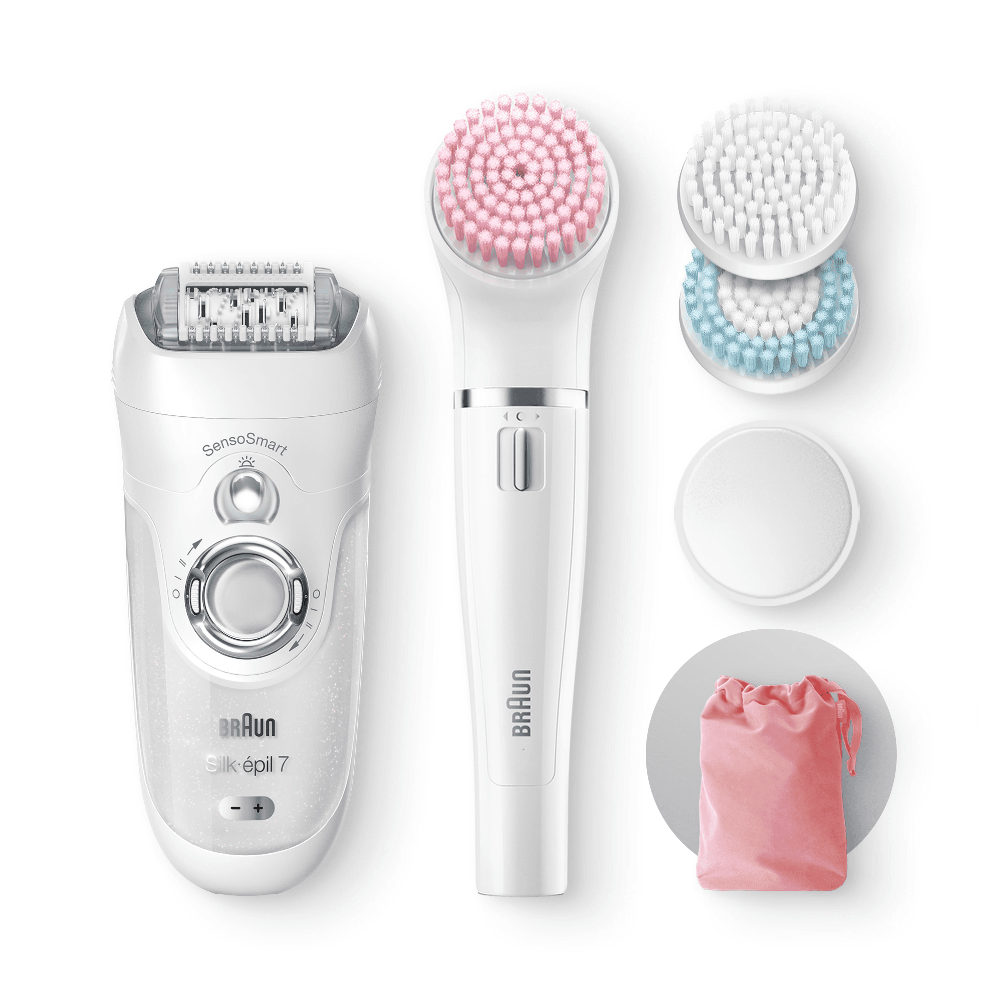 Braun Silk-épil 7 Silk-épil Beauty Set 7 7-775 Professional 3-in-1 Cordless Wet & Dry Hair Removal - Epilator, Face Cleanser and Exfoliator – image 7