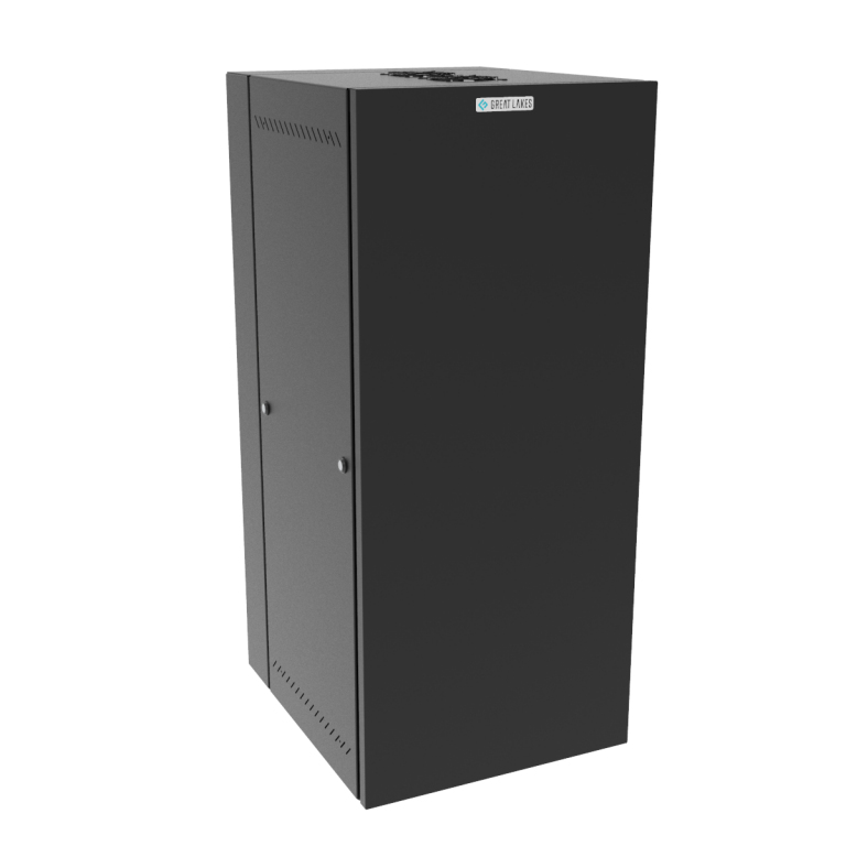 Vertiv GL48WMS-B-AF rack cabinet 12U Wall mounted rack Black – image 1