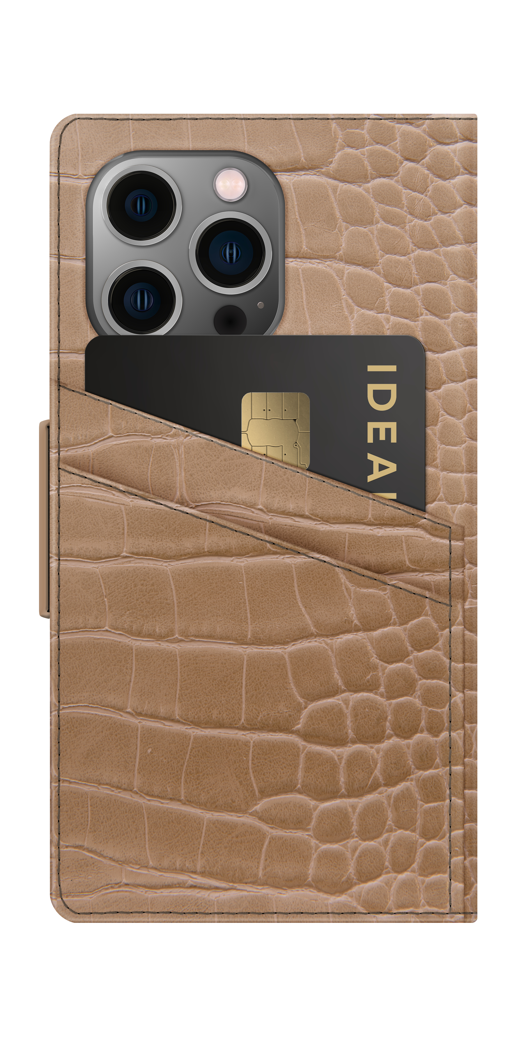 iDeal of Sweden Atelier Wallet iPhone 13P Camel Croc – image 2
