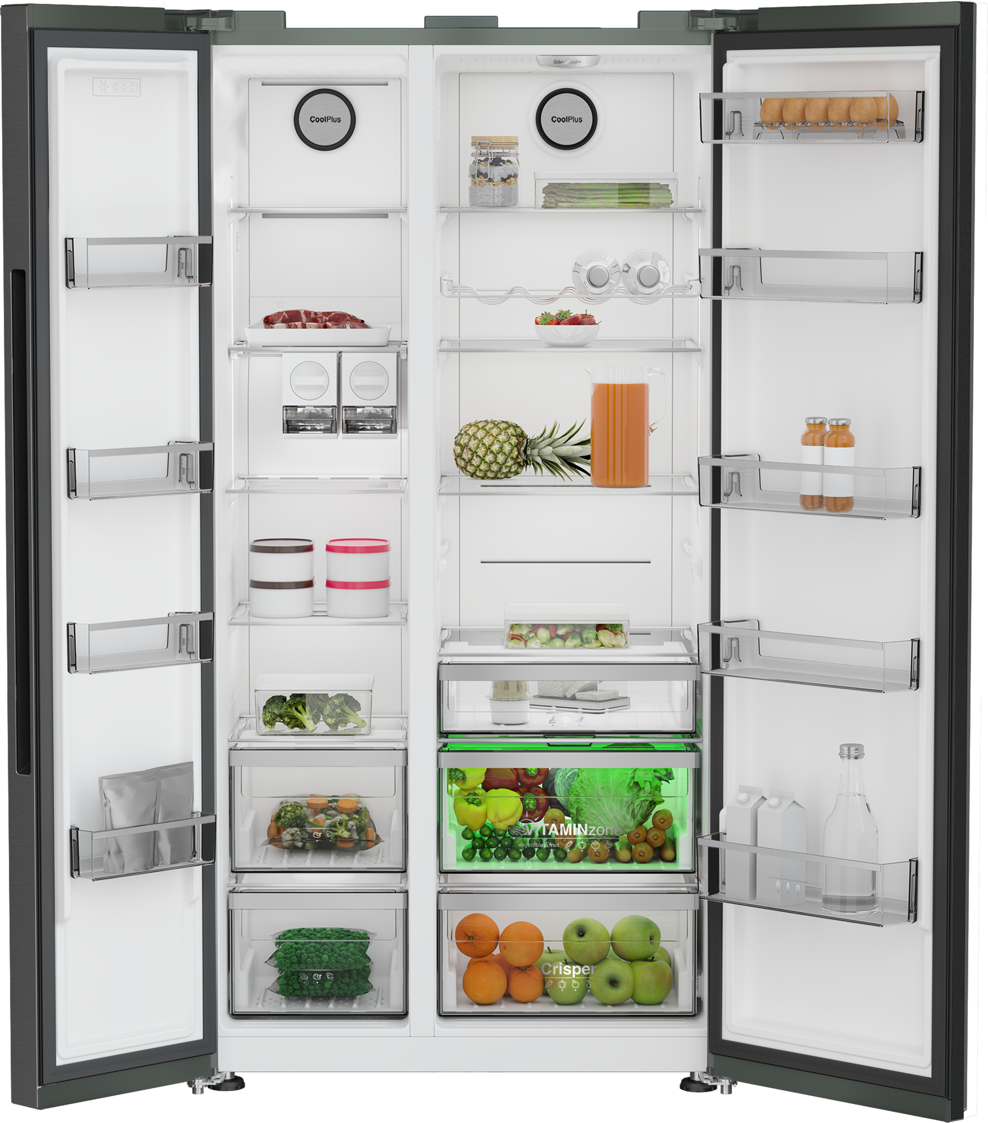 Grundig GSBSLM4FVPZ American Style Fridge Freezer with VitaminZone Technology – image 2