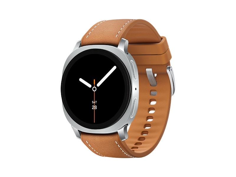 Samsung Galaxy Watch 8, LTE + Bluetooth, 40mm, Sport Band, White, S/M + Hybrid Band, Camel – image 1