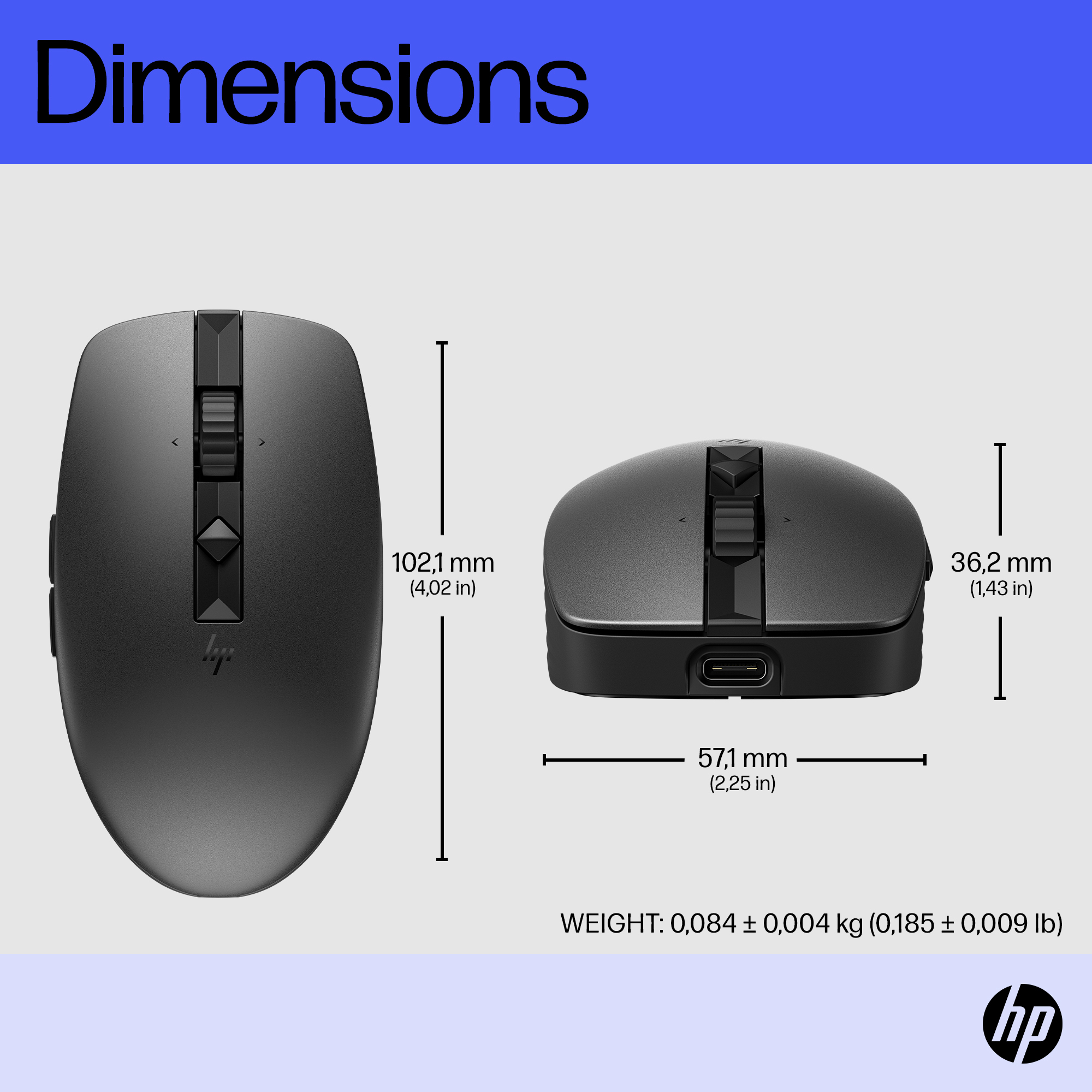 HP 715 Rechargeable Multi-Device Bluetooth Mouse – image 4
