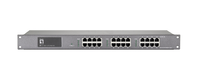 LevelOne 12-Port Fast Ethernet PoE Injector Hub – image 4
