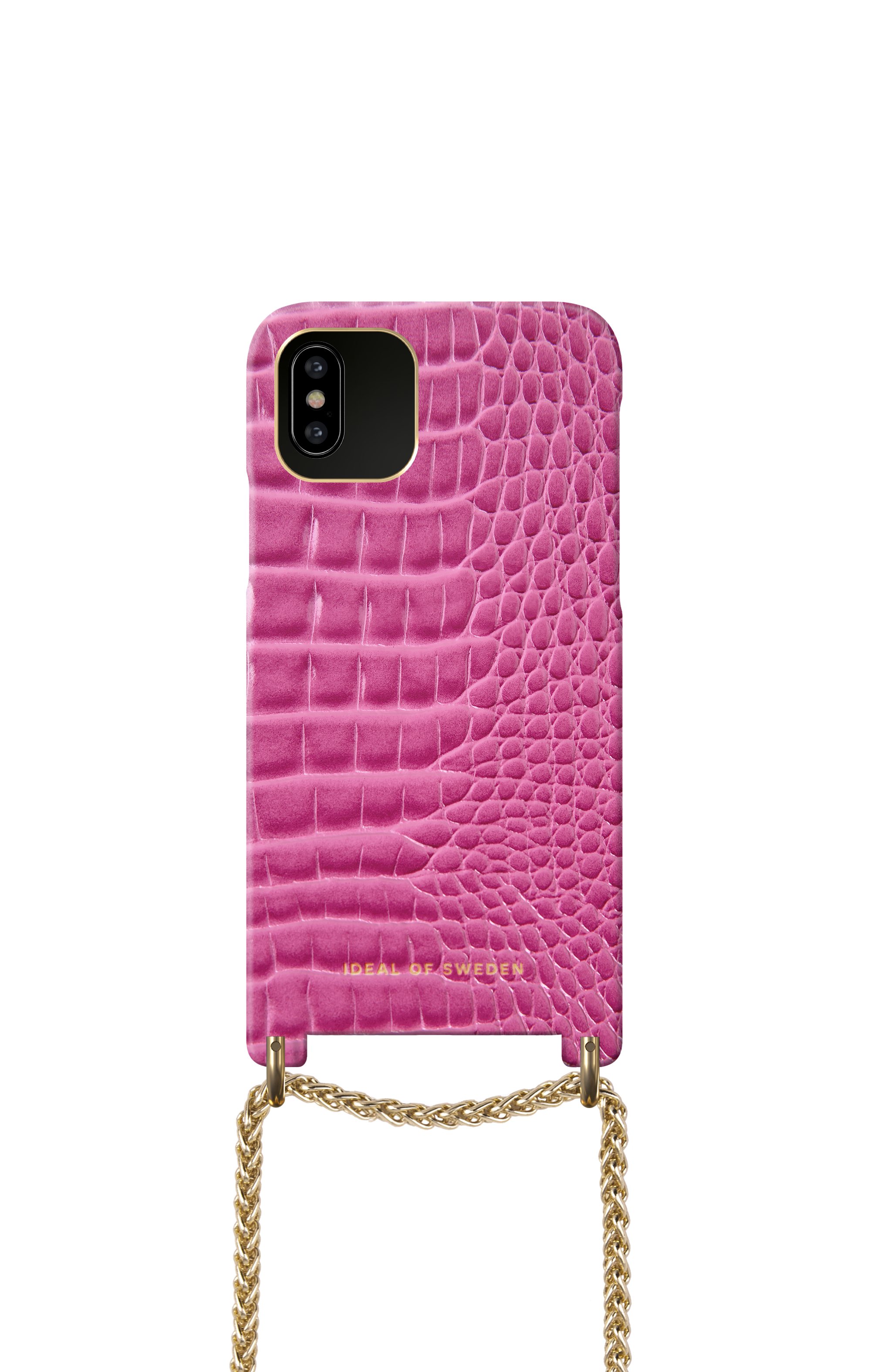 iDeal of Sweden Lilou Necklace Case Fuchsia Croc iPhone 11P/XS/X – image 4