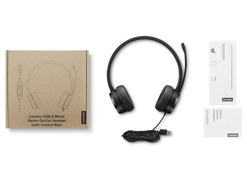 Lenovo 4XD1K18260 headphones/headset Wired Head-band Music/Everyday USB Type-A Black – image 6