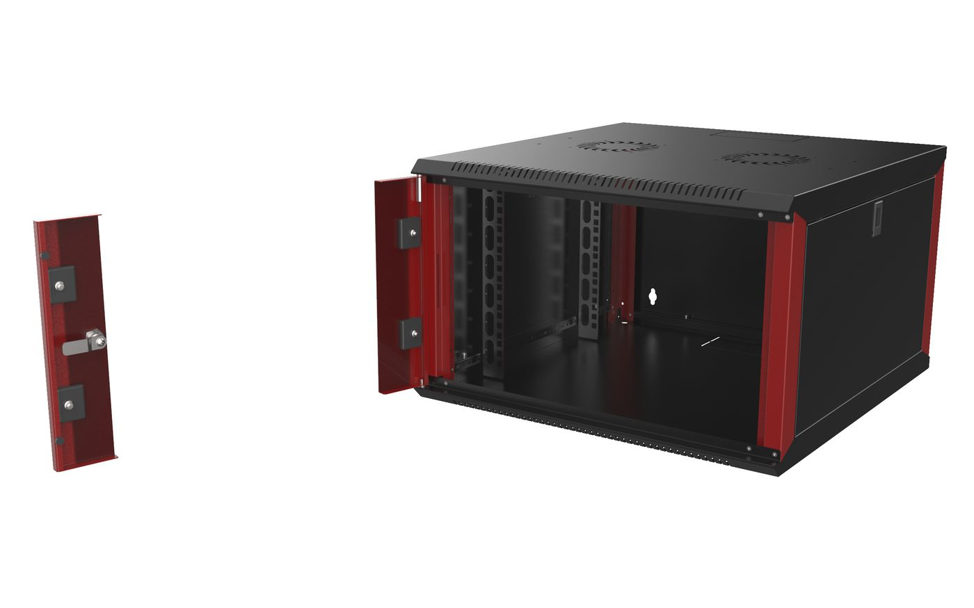 Lanview RUC07U60BR rack cabinet 7U Wall mounted rack – image 2