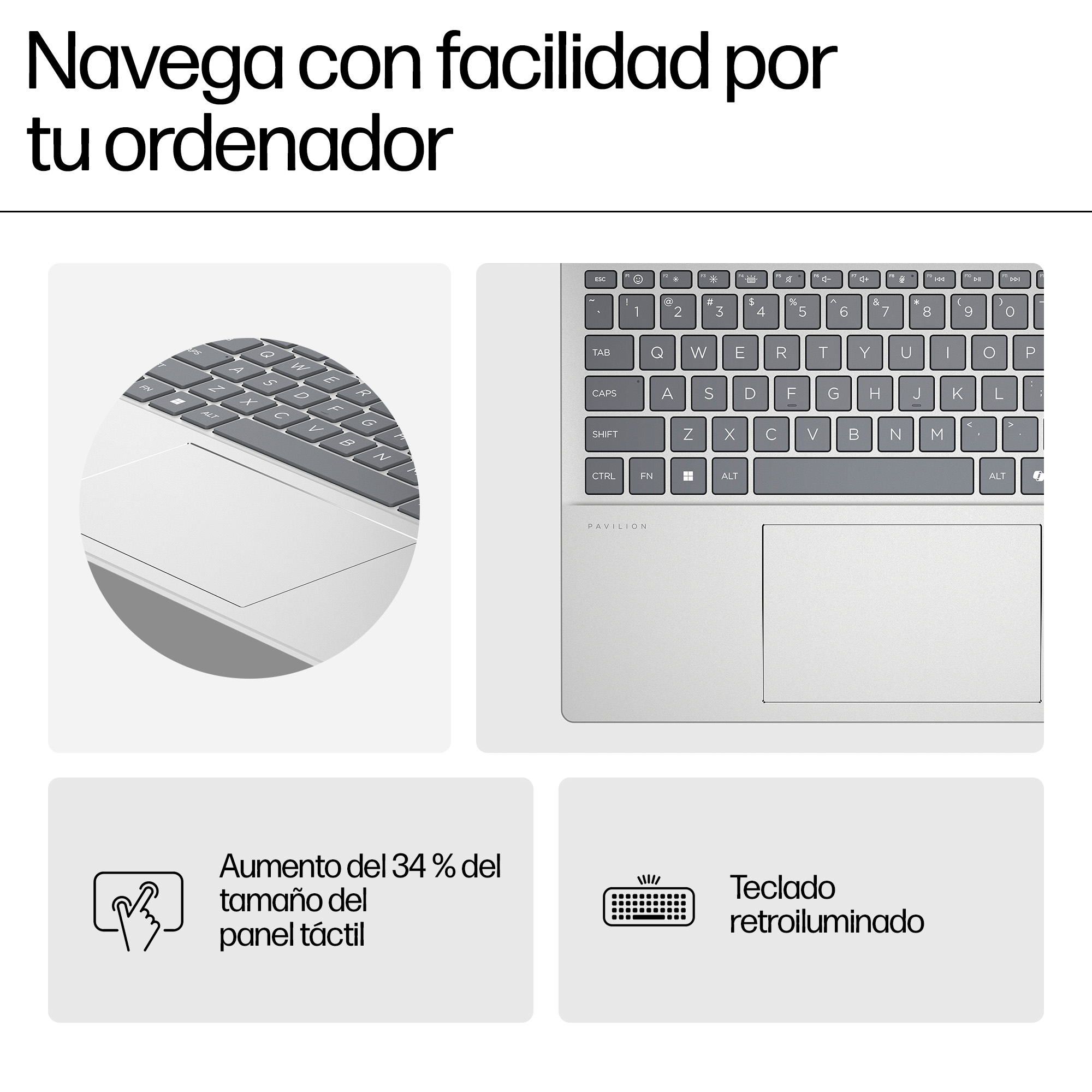 Portátil - HP Pavilion 16-af0004ns, 16" WUXGA, Intel® Core™ Ultra 7-155U, 16GB RAM, 1TB SSD, Gráficos Arc™ GPU, Windows 11 Home, Celeste - imagen 10