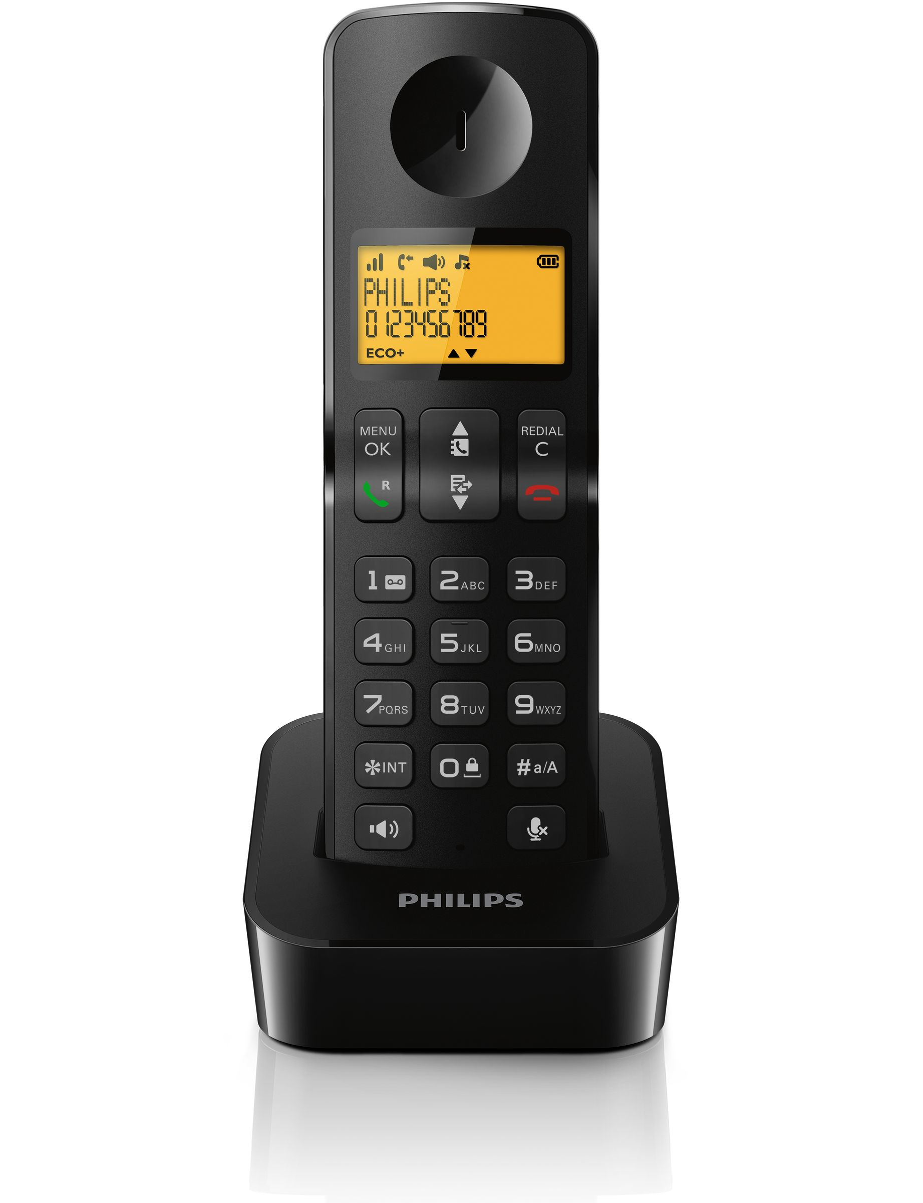 Philips D2101B/38 telephone DECT telephone Caller ID Black – image 2