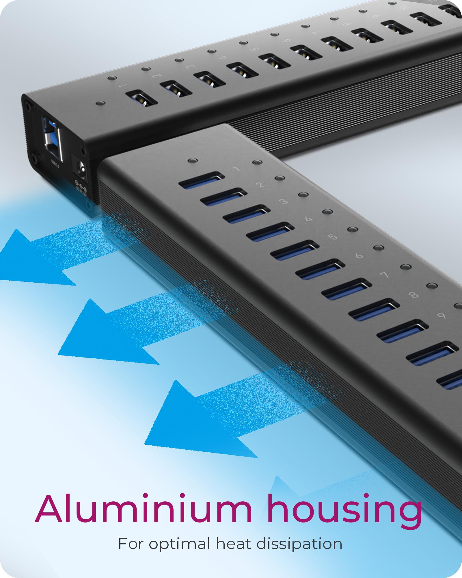 ICY BOX IB-AC6113 USB 3.2 Gen 1 (3.1 Gen 1) Type-B 5000 Mbit/s Black – image 6