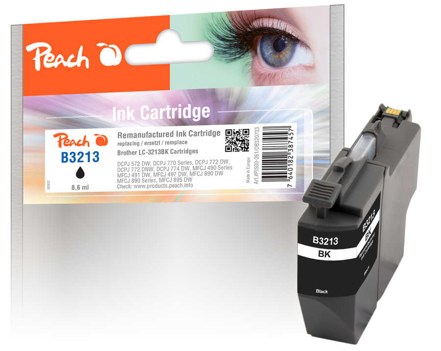 Peach PI500-261 ink cartridge 1 pc(s) Compatible Black