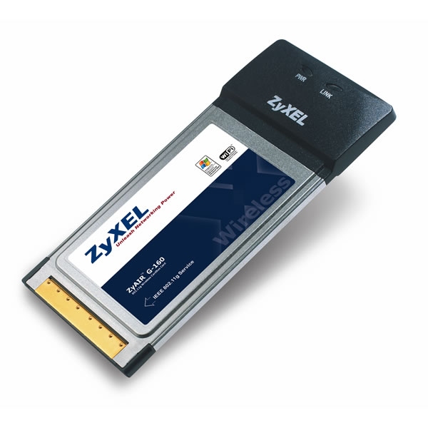 Zyxel ZyAIR G-160 - 802.11g Wireless CardBus Card