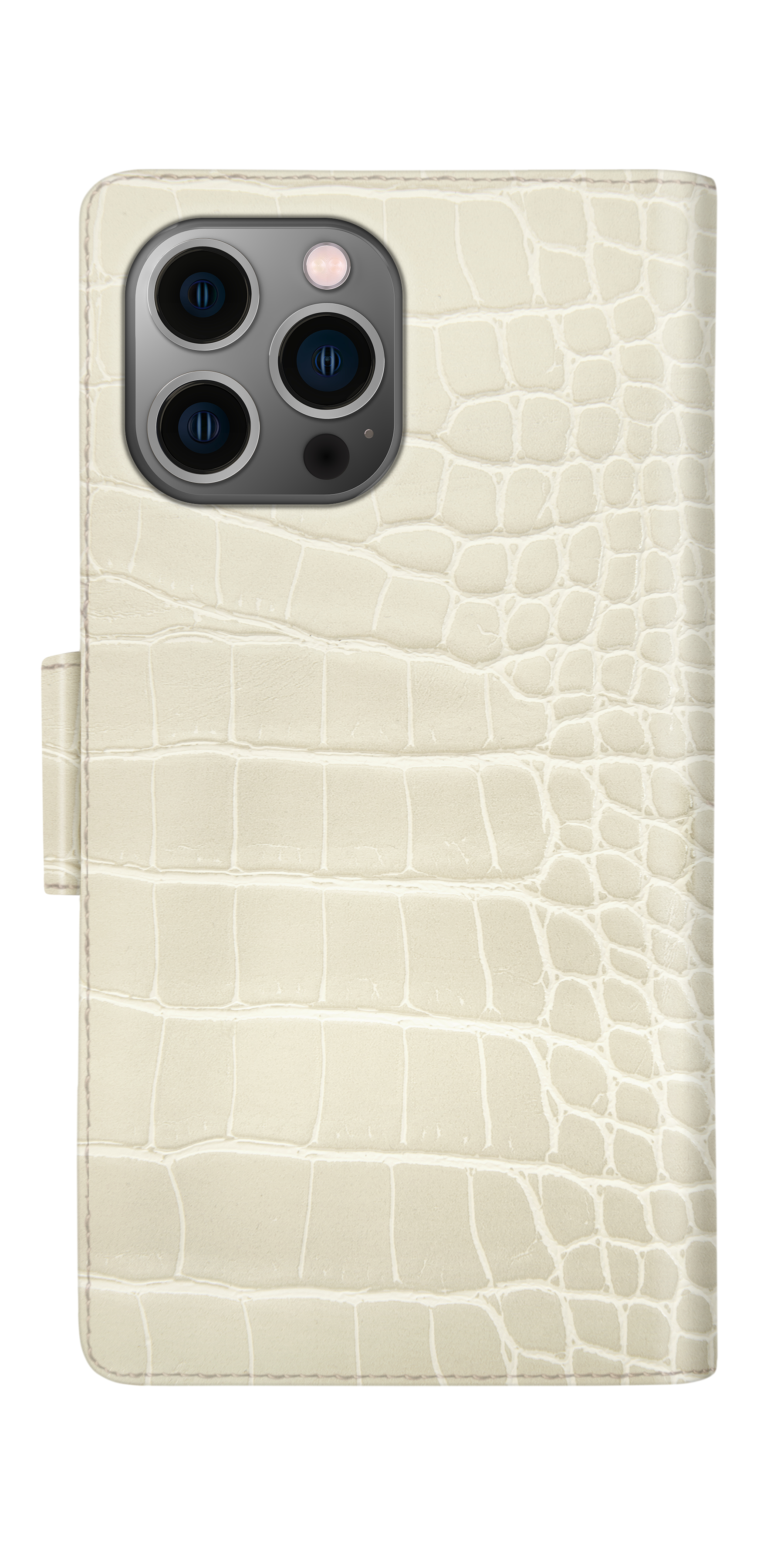 iDeal of Sweden Cora Phone Wallet iPhone 12PM/13PM Beige Croco