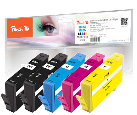 Peach PI300-626 ink cartridge 5 pc(s) Compatible Standard Yield Black, Cyan, Magenta, Yellow