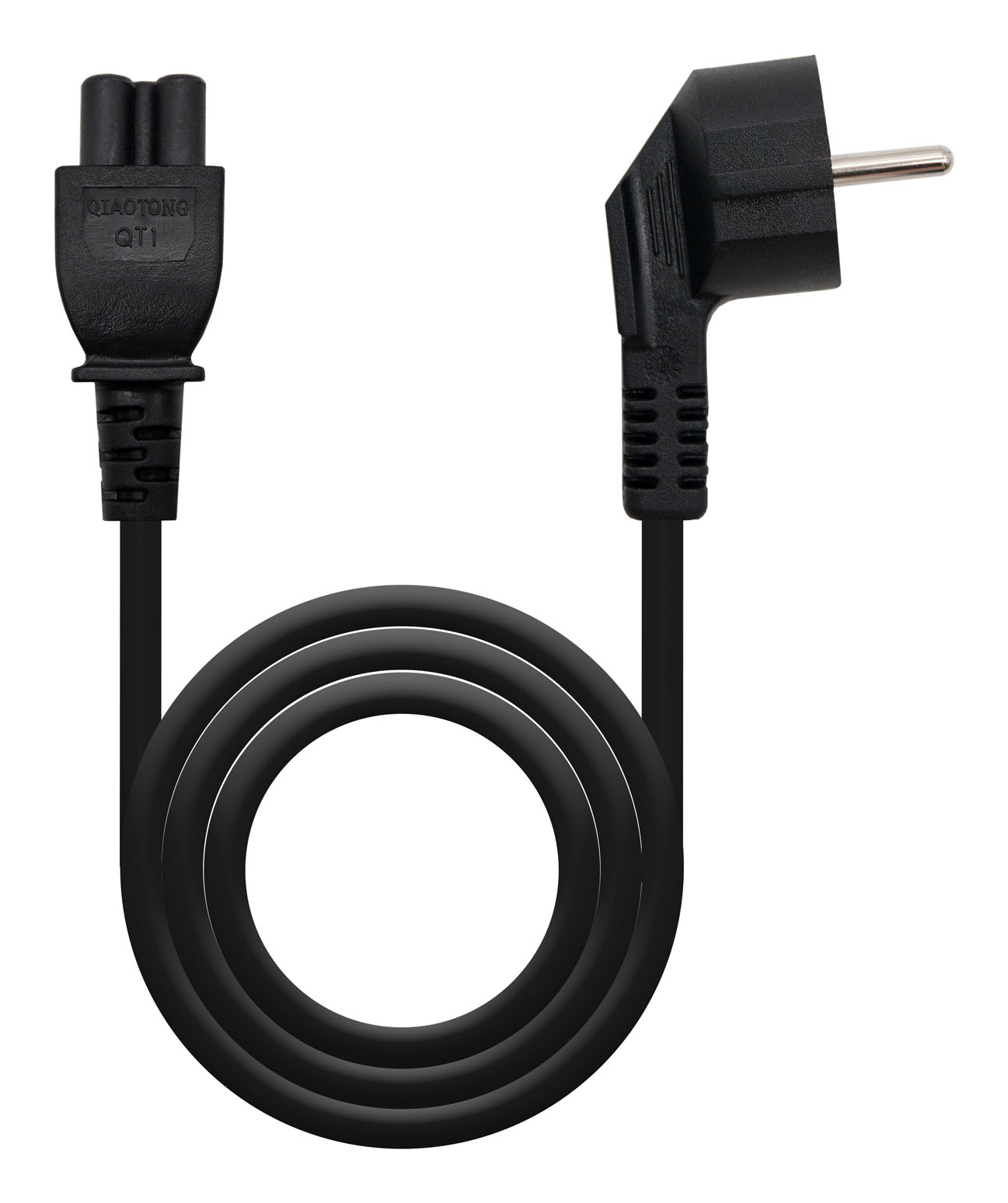 Nanocable 10.22.0302-L200 cavo di alimentazione Nero 2 m CEE7/7 Accoppiatore C5