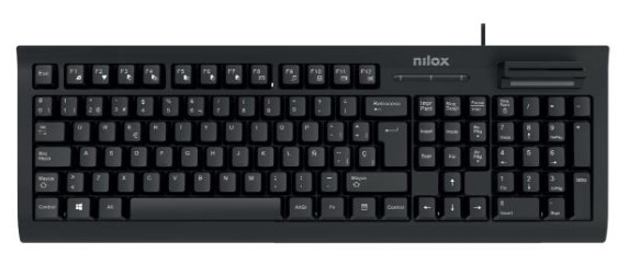 Nilox NXKIRE0001 keyboard Universal USB Spanish Black