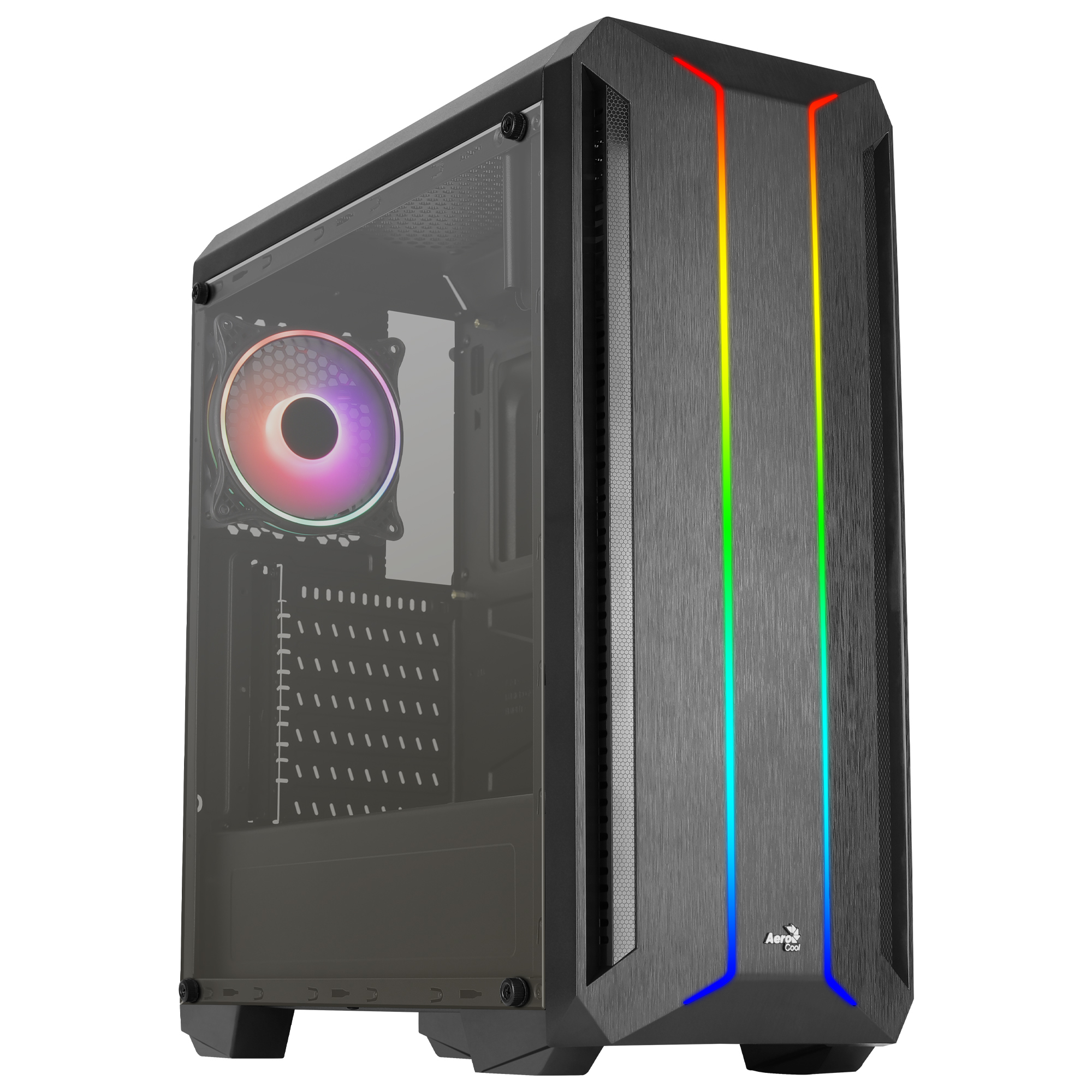 Aerocool SKYLINEV2BK PC ATX Case Dual Front Panel LED ARGB Fan ARGB – image 1
