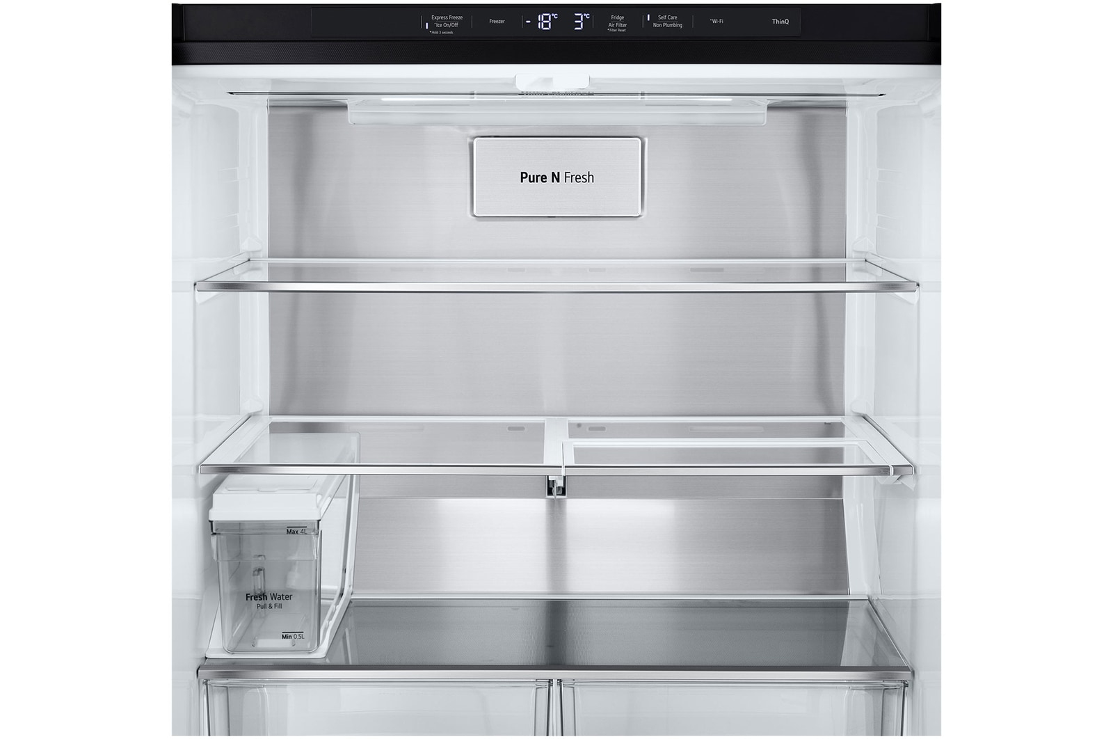 LG GF-LN500MBL side-by-side refrigerator Freestanding – image 9