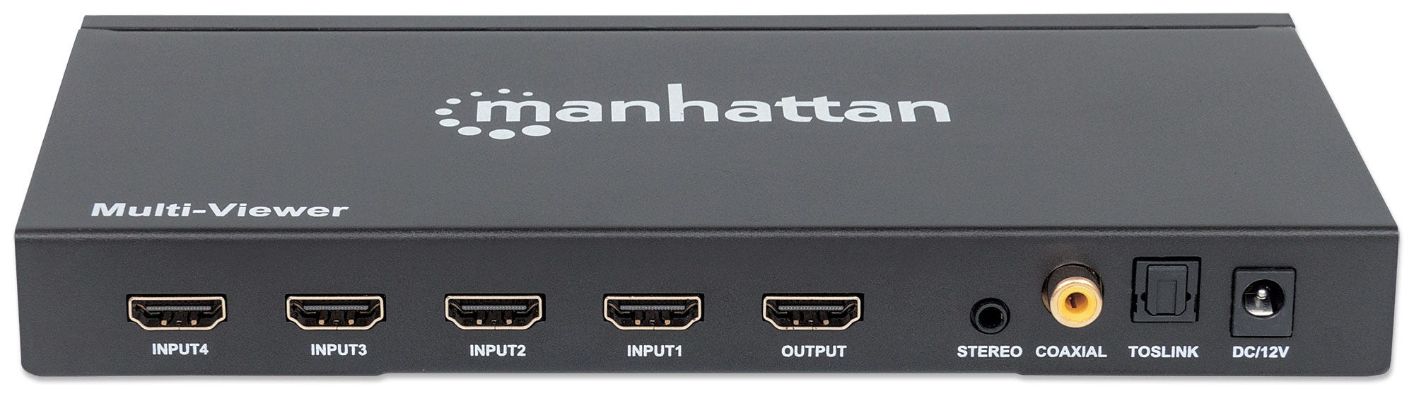 Manhattan 1080p 4-Port HDMI Multiviewer Switch, Switch with Four Inputs on One Display, Video Bandwidth Amplifier, Remote Control, Black, Three Year Warranty – image 5