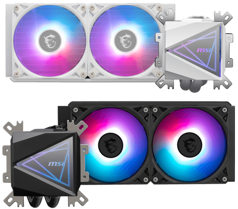 Enfriamiento Líquido MSI MAG CORELIQUID I240 - 2 Ventiladores -  ARGB - Negro - MAG CORELIQUID I240