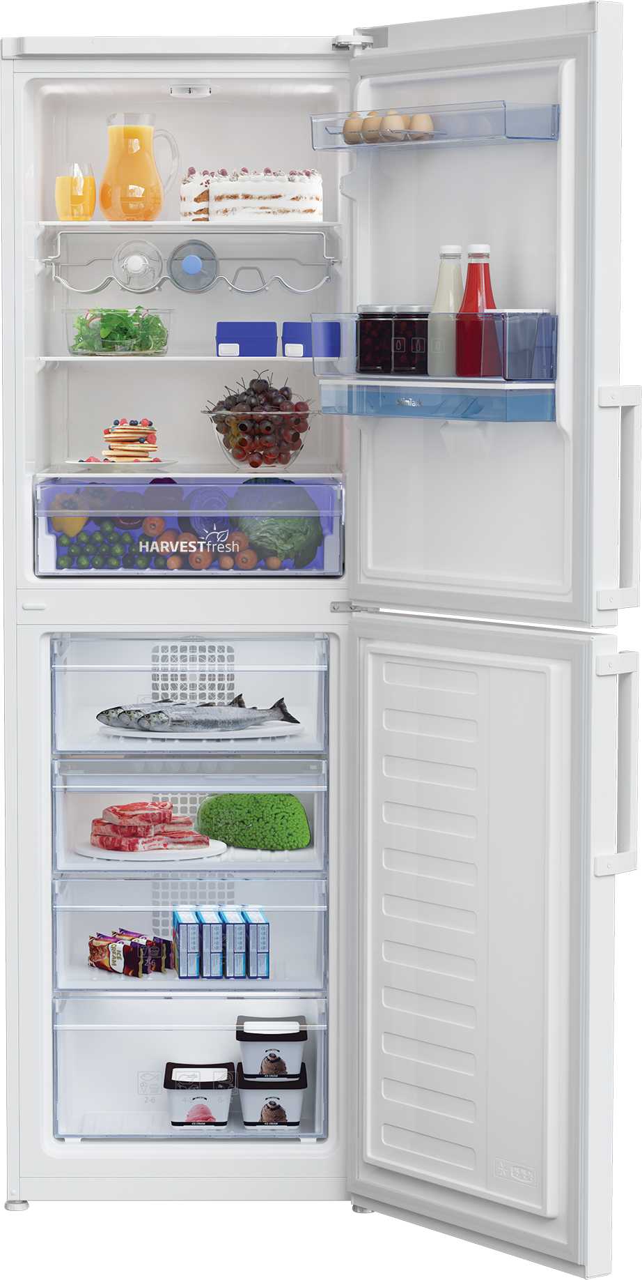 Beko CFP3691DVW Freestanding Frost Free Fridge Freezer with HarvestFresh™ – image 2