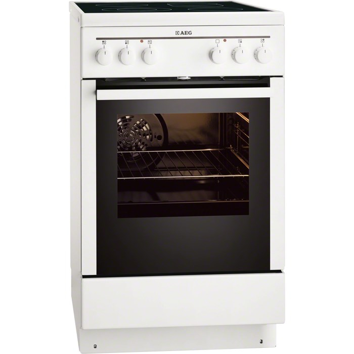 AEG 40095VD-WN Freestanding cooker Electric Ceramic hob White