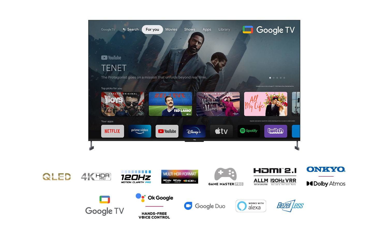 TCL C73 98C735K TV 2.49 m (98") 4K Ultra HD Smart TV Wi-Fi Black – image 3