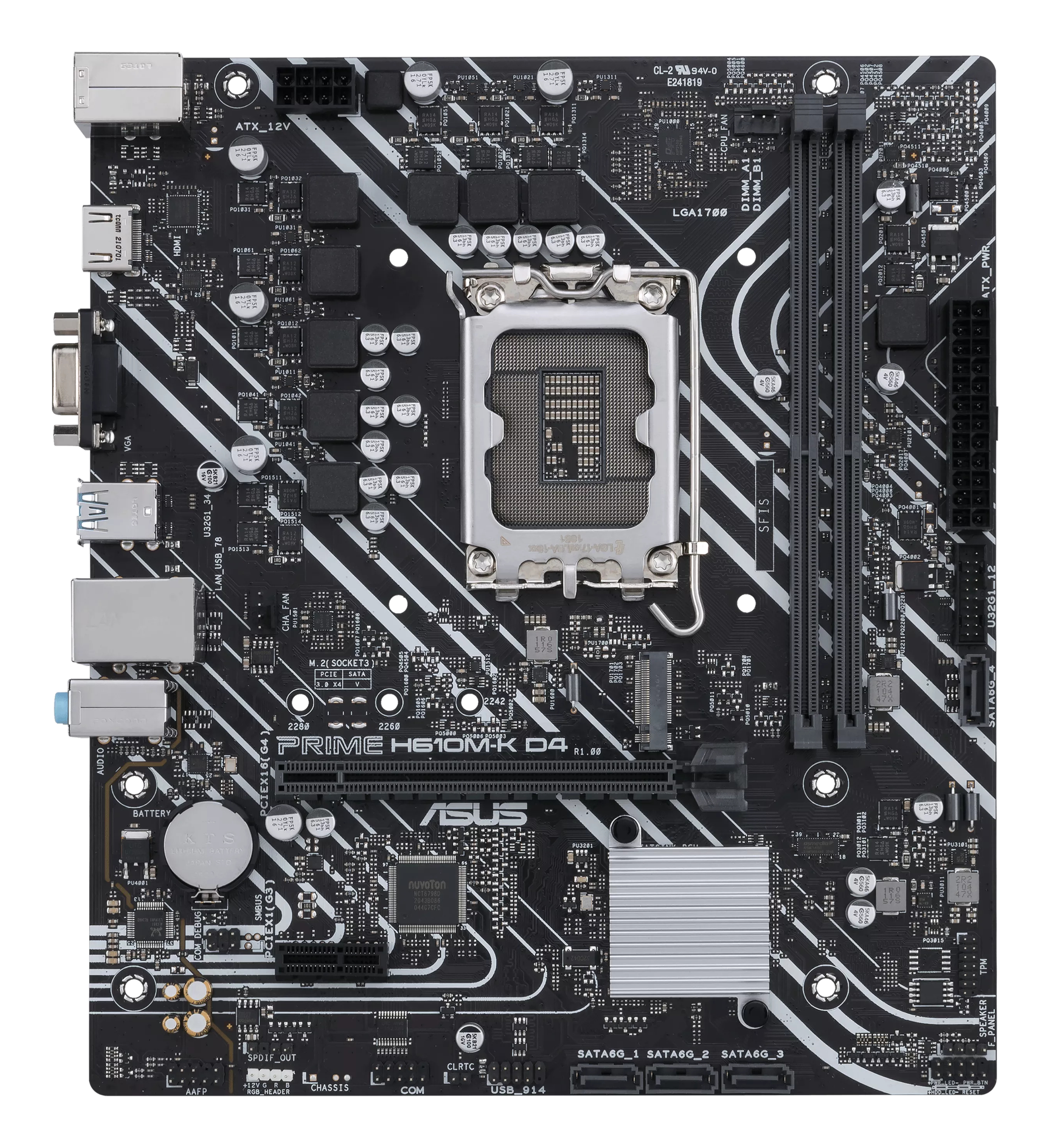 Tarjeta Madre ASUS PRIME H610M-K D4 - Socket 1700 - 2xDDR4 - 2133/2800/3200MHz - HDMI - VGA - USB 2.0/3.2 - Micro ATX - PRIME H610M-K D4 Tarjeta Madre ASUS PRIME H610M-K D4 - Socket 1700 - 2xDDR4 - 2133/2800/3200MHz - HDMI - VGA - USB 2.0/3.2 - Micro ATX - PRIME H610M-K D4