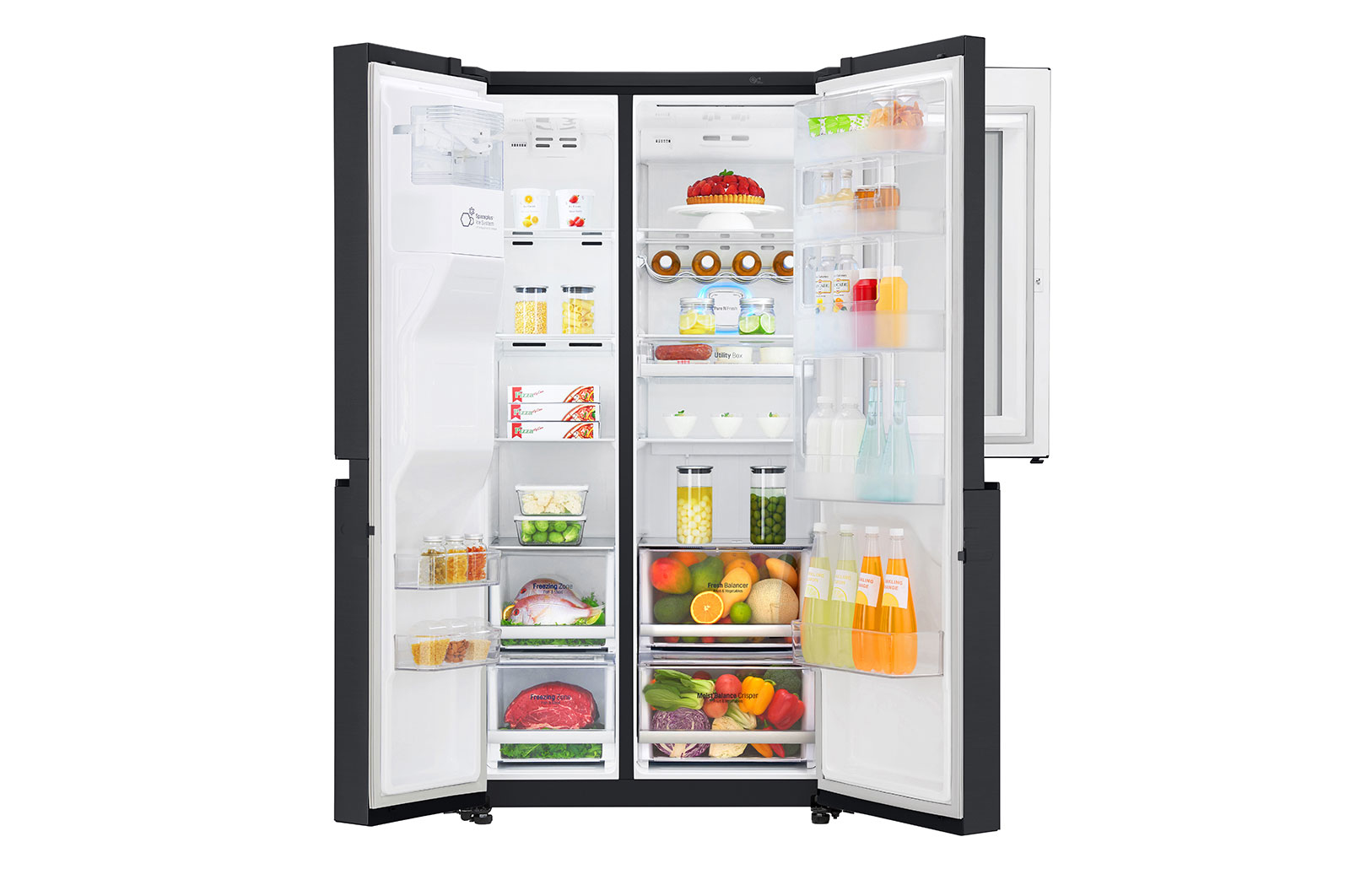 LG GSX960MCVZ side-by-side refrigerator Freestanding – image 4