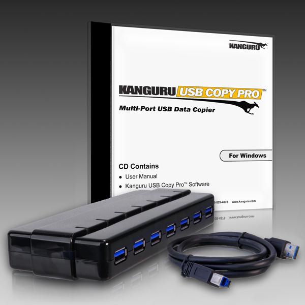 iStorage Kanguru KCP-U3 media duplicator USB flash drive duplicator Black 7 copies – image 2