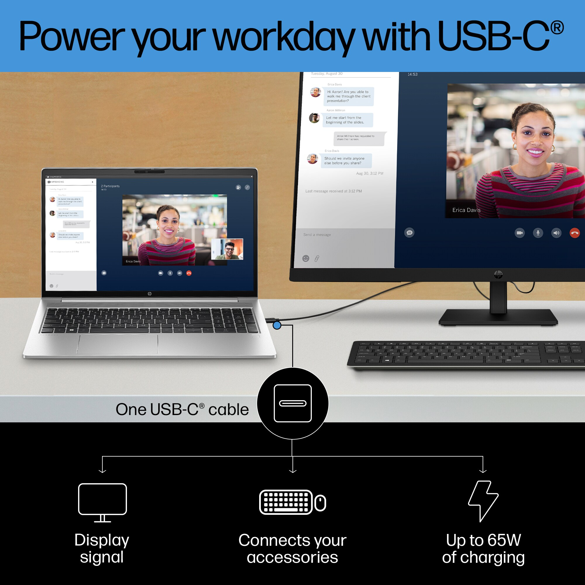 HP P32u G5 QHD USB-C Monitor – image 7