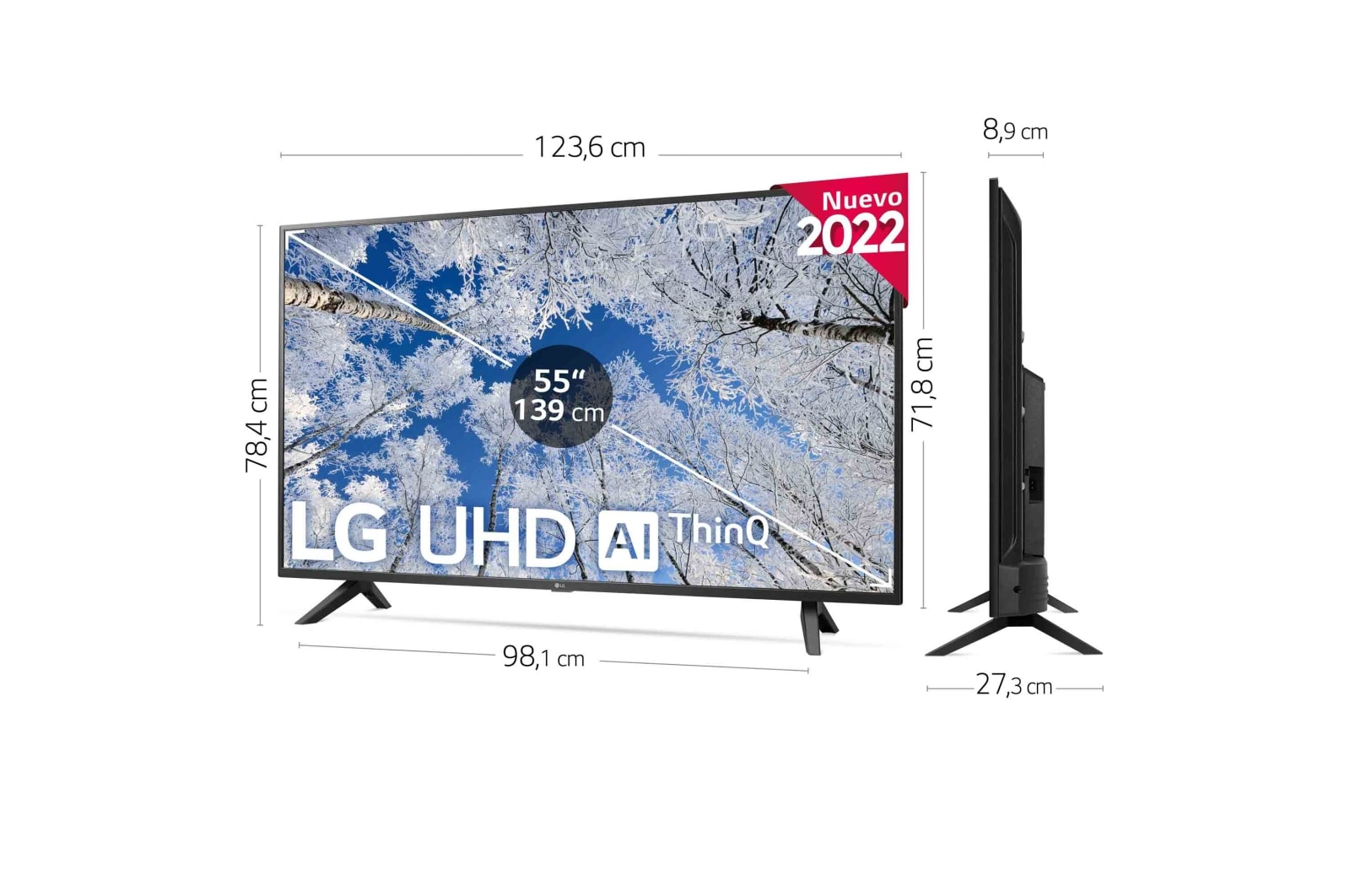 LG UHD 55UQ70006LB TV – image 2