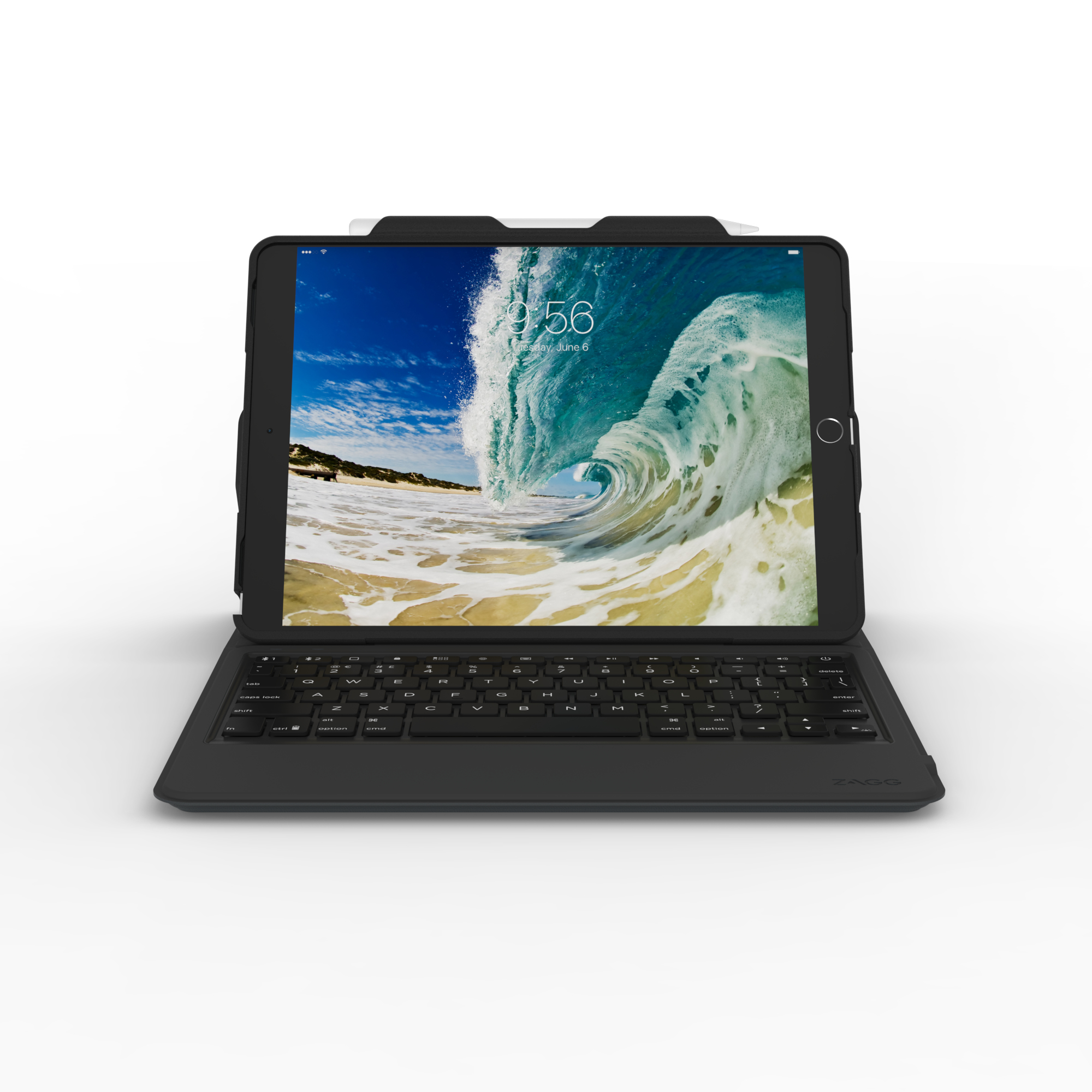 ZAGG ID9RMK-BBG mobile device keyboard QWERTZ Bluetooth Black