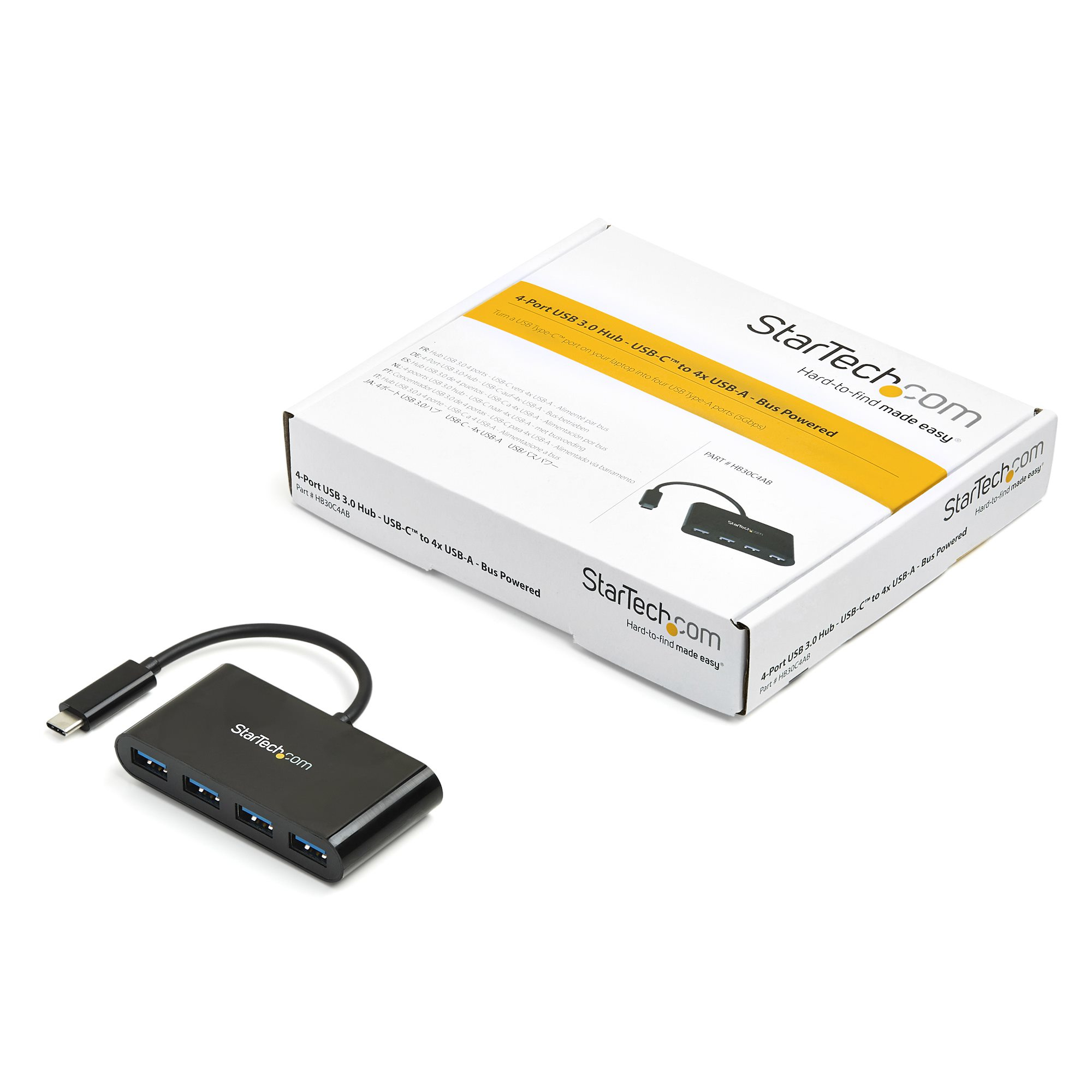 StarTech.com 4-Port USB-C Hub - USB-C to 4x USB-A - USB 3.0 Hub - 5Gbps - Bus Powered – image 5