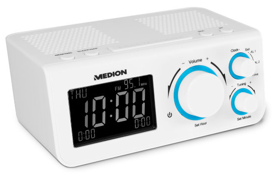 MEDION E66323 Clock Analog & digital White – image 3