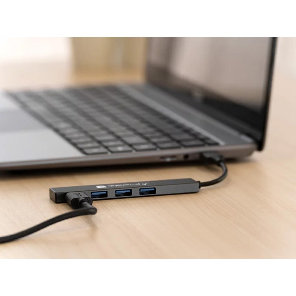 Techly IUSB32-HUB4A-4U3SL laptop dock/port replicator Wired USB 3.2 Gen 1 (3.1 Gen 1) Type-A Grey – image 6